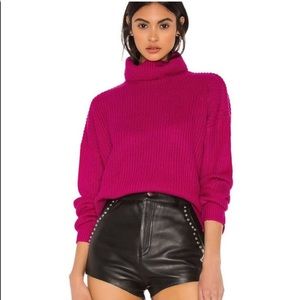 NEW Superdown Turtle Neck Sweater in Pink S